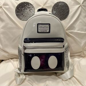 Loungefly Disney Space Mountain Mickey Mouse Main Attraction Backpack NWT
